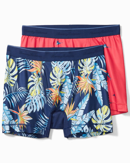 Tommy Bahama | Mesh Tech Print Boxer Briefs — 2-Pack / Coral Novelty