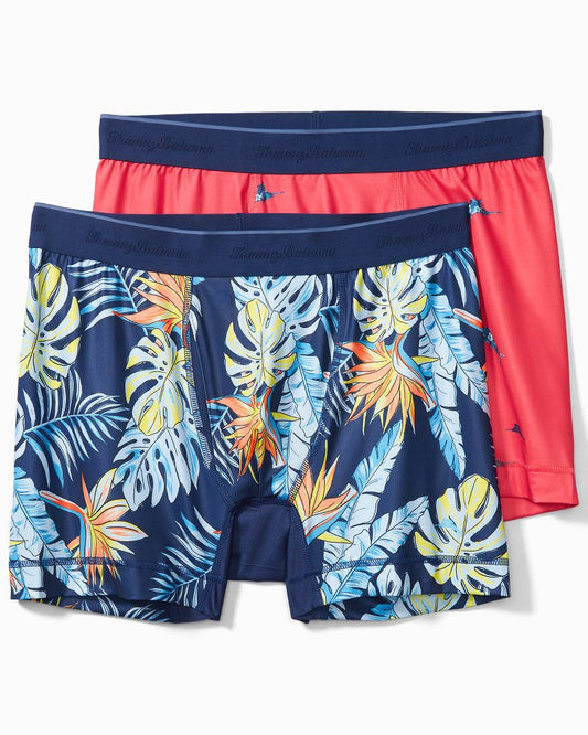 Tommy Bahama | Mesh Tech Print Boxer Briefs — 2-Pack / Coral Novelty