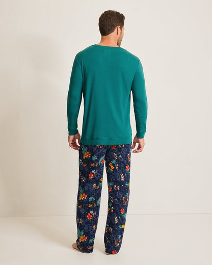 Tommy Bahama | Disney Long Sleeve & Pants Family Pajama Set / Tropical Teal