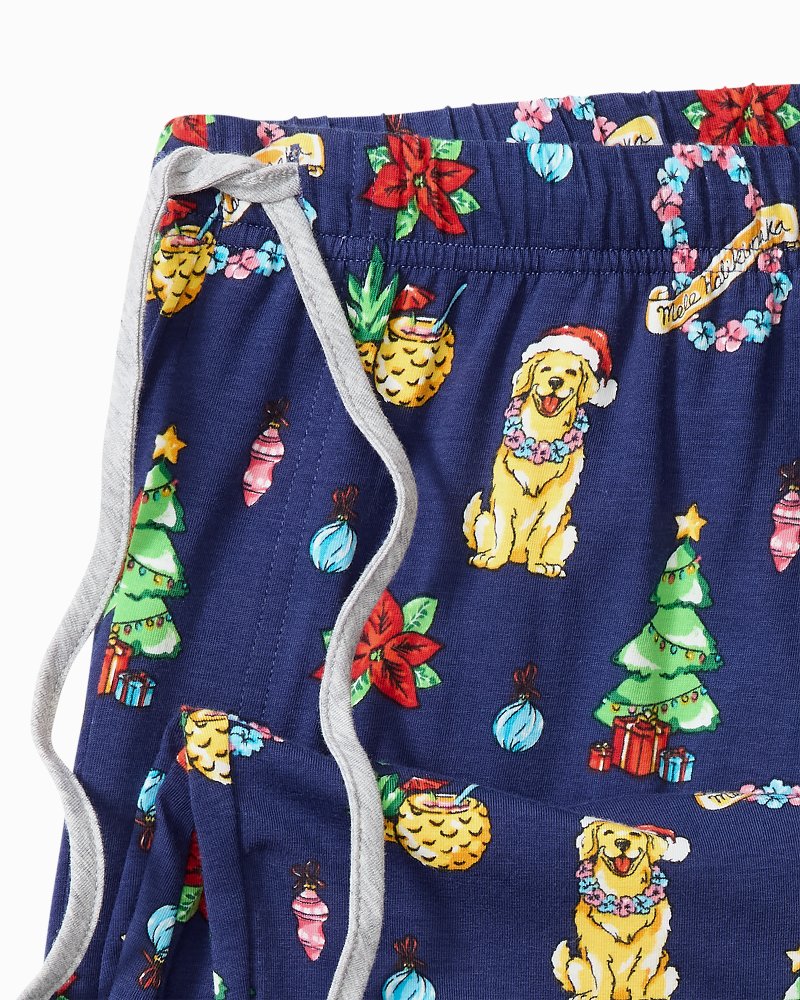 Tommy Bahama | Holiday Dog Long Sleeve & Pants Pajama Set / Island Navy
