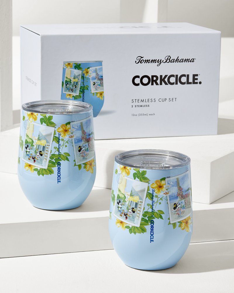 Tommy Bahama | Disney x Corkcicle Stemless 12-oz. Wine Cups - Set of 2 / Multicolor