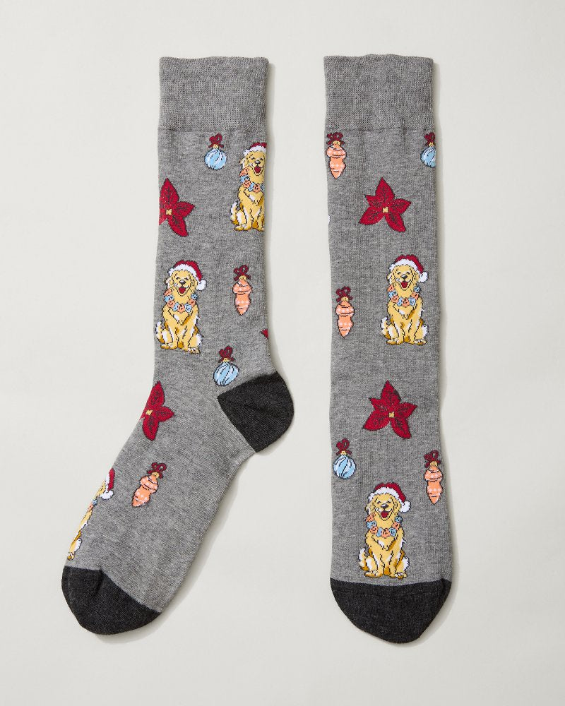 Tommy Bahama | Howliday Cheer Socks / Grey Heather