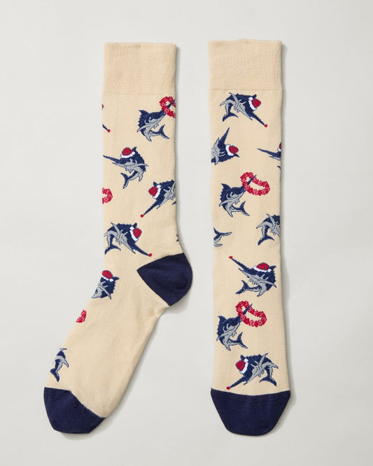 Tommy Bahama | Merry Marlins Socks / Stone