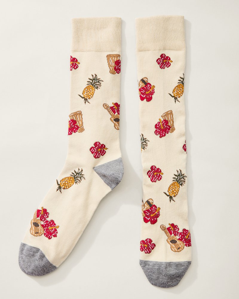 Tommy Bahama | Aloha Spirit Socks / Stone