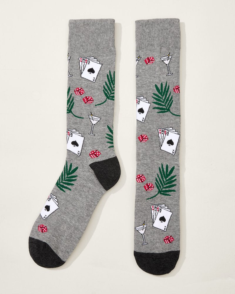 Tommy Bahama | Bet the Deck Socks / Grey Heather