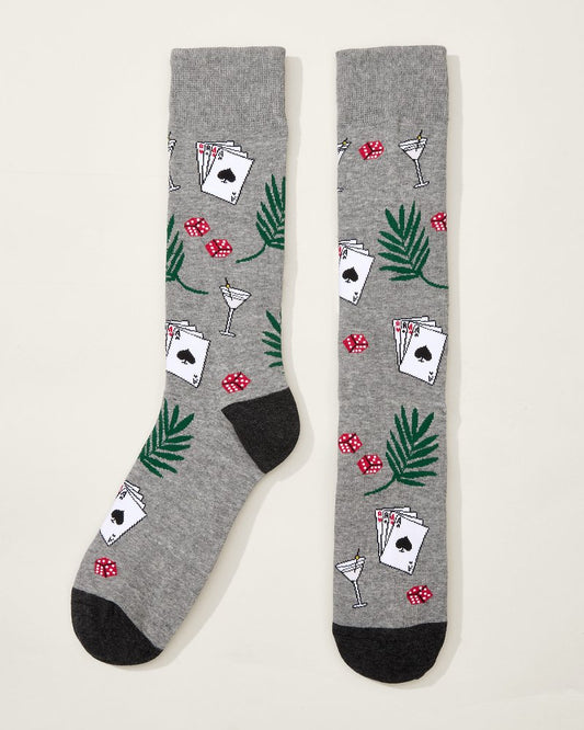 Tommy Bahama | Bet the Deck Socks / Grey Heather