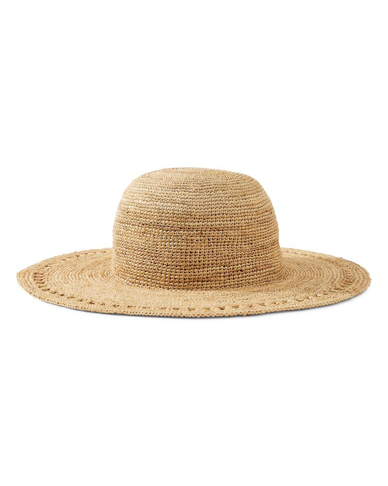 Tommy Bahama | Isla Crochet Raffia Sun Hat / Natural