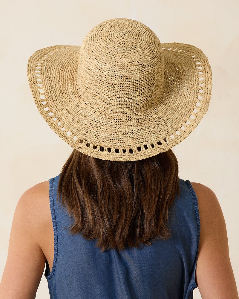 Tommy Bahama | Isla Crochet Raffia Sun Hat / Natural