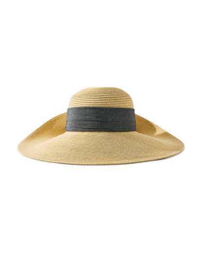 Tommy Bahama | Ultra-Braid Bow Sun Hat / Charcoal