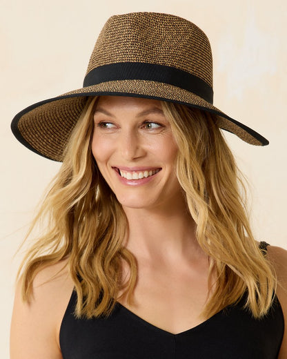 Tommy Bahama | Pinched-Crown Face Saver Hat / Natural/Black