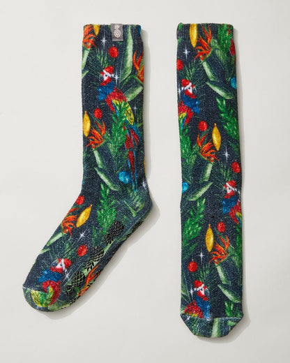 Tommy Bahama | Island Soft® Holiday Parrot Socks / Black