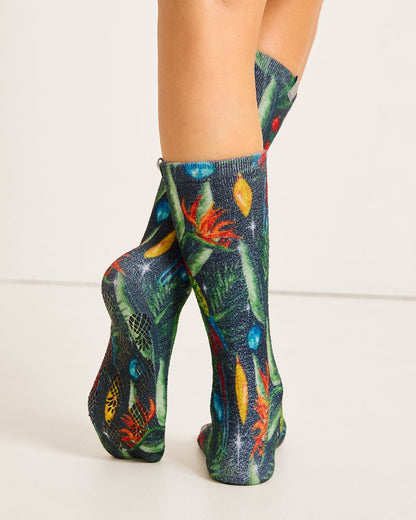 Tommy Bahama | Island Soft® Holiday Parrot Socks / Black