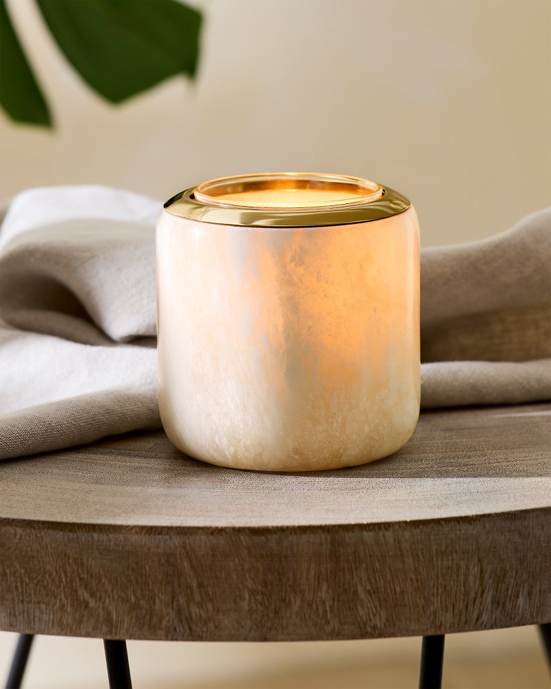 Tommy Bahama | Island Glow Luminary Vessel / Natural/Gold
