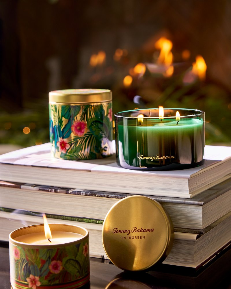 Tommy Bahama | Evergreen 14.5-oz. Boxed 3-Wick Candle / Evergreen