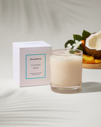 Tommy Bahama | Island Glow Luminary Candle Refill - Coconut Oasis / Coconut Oasis
