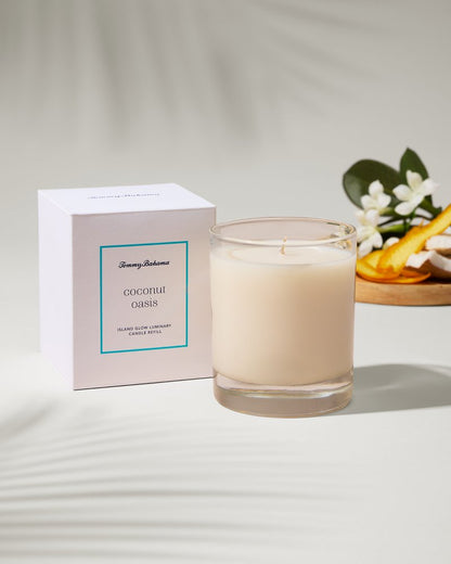 Tommy Bahama | Island Glow Luminary Candle Refill - Coconut Oasis / Coconut Oasis