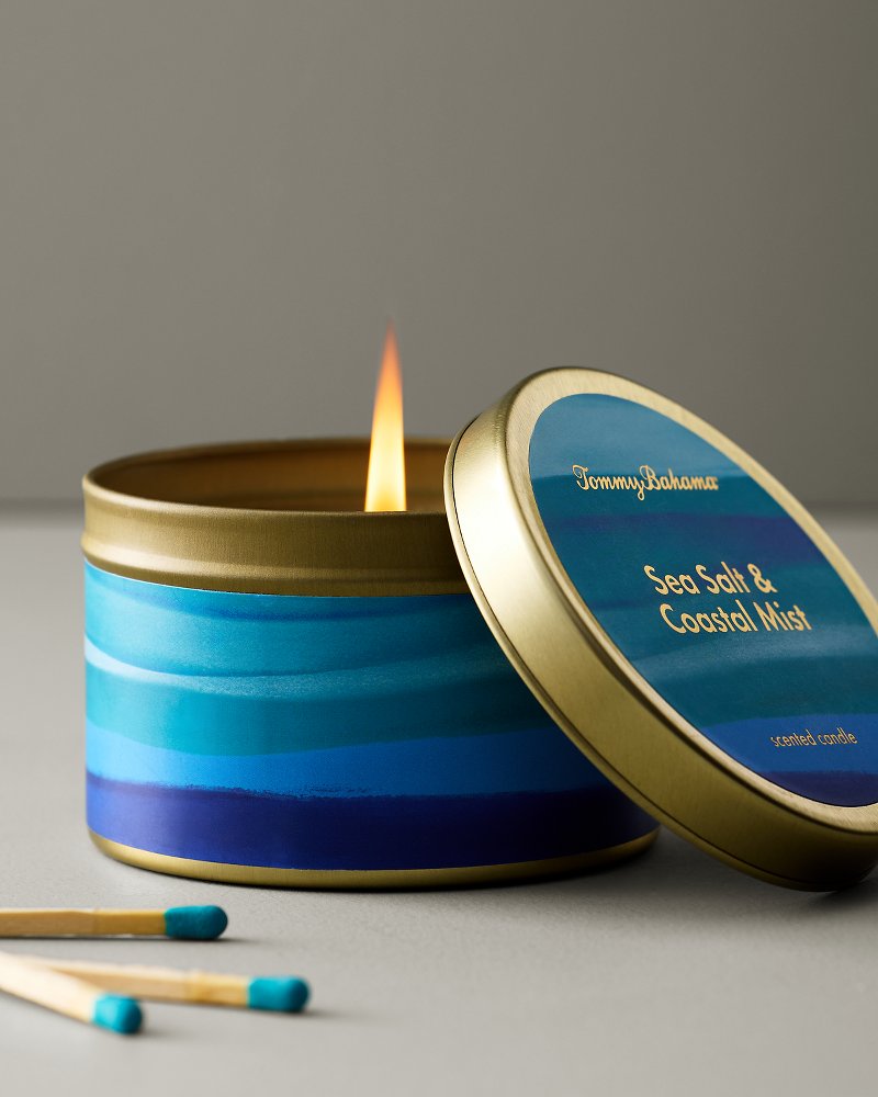 Tommy Bahama | Sea Salt and Coastal Mist 6-oz. Tin Candle / Multicolor