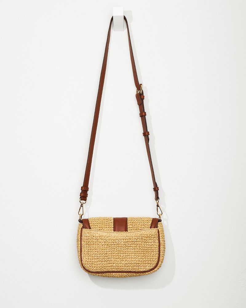 Tommy Bahama | Raffia & Leather Chain Crossbody / Multicolor