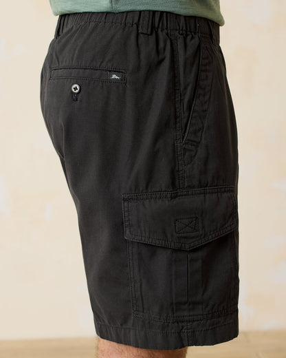 Tommy Bahama | Bahama Survivor 8-inch Elastic-Waist Shorts / Black