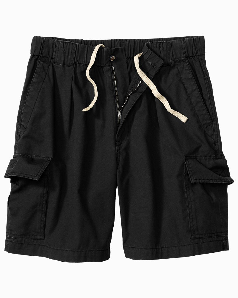 Tommy Bahama | Bahama Survivor 8-inch Elastic-Waist Shorts / Black