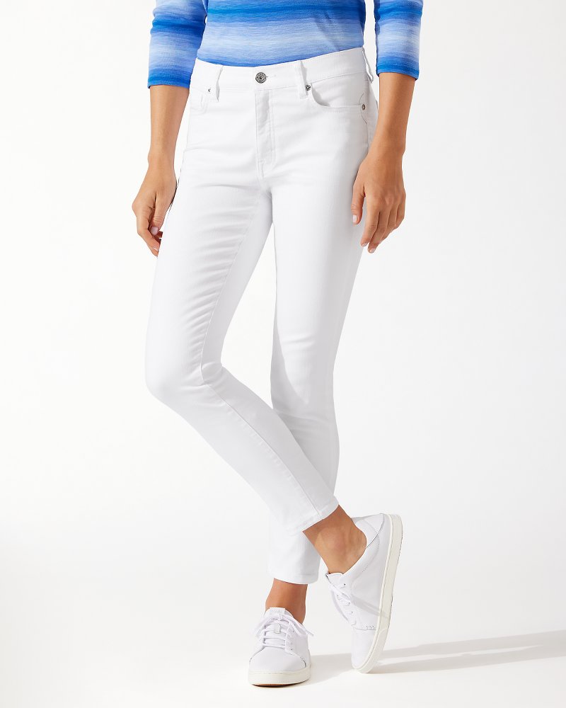 Tommy Bahama | Ella Twill High-Rise Ankle Jeans / White