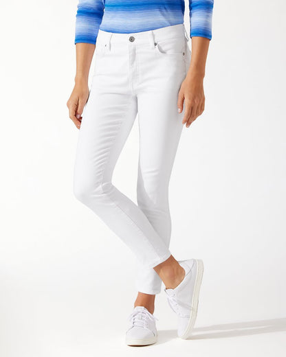 Tommy Bahama | Ella Twill High-Rise Ankle Jeans / White