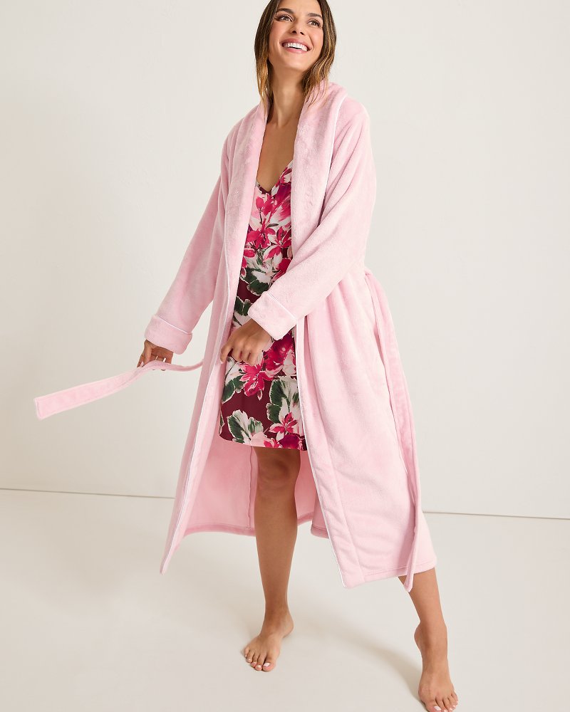 Tommy Bahama | Long Plush Robe / Pale Pink