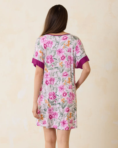 Tommy Bahama | Jersey Short-Sleeve Sleep Caftan / Blushing