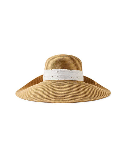 Tommy Bahama | Ultra-Braid Bow Sun Hat / White