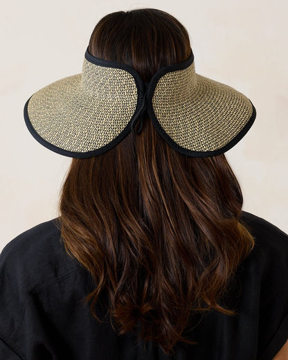 Tommy Bahama | Packable Ultra-Braid Visor / Black Multi