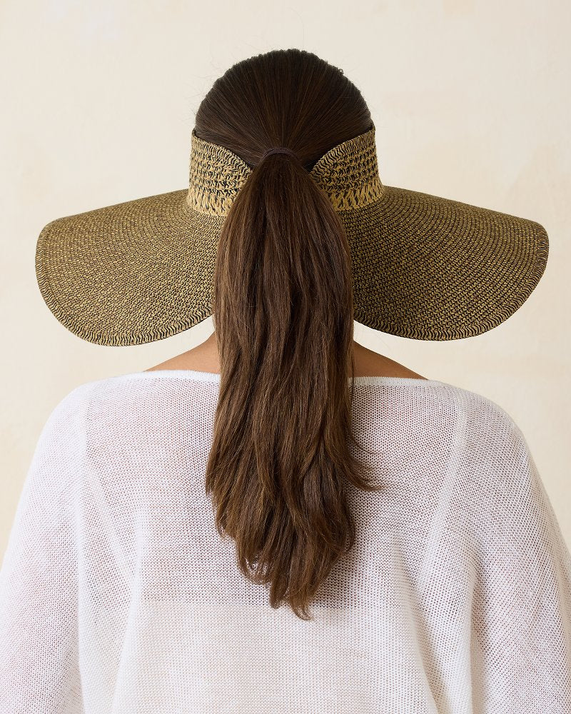 Tommy Bahama | Packable Everyday Full Coverage Visor / Mixed Black