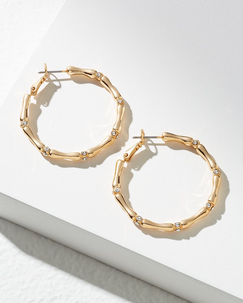 Tommy Bahama | Island Essence Bamboo Hoop Earrings / Gold